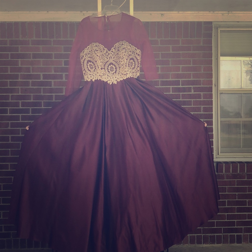 Burgundy Prom Dress